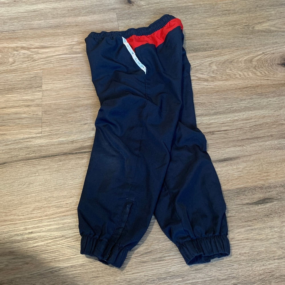 Lacoste Sport Boys Navy Blue Red Track Pants Joggers Size 4 104cm RN87651